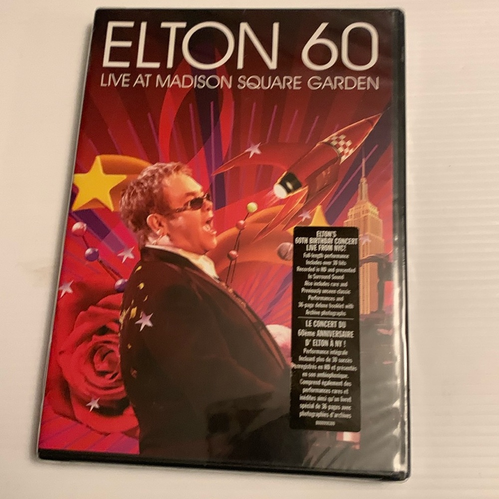 Elton John DVD called Elton 60 Live at Madison square Gardens,new factory sealed